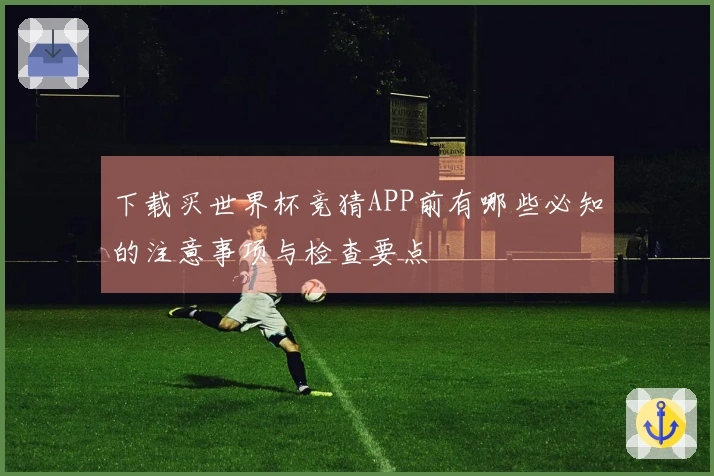 下载买世界杯竞猜APP前有哪些必知的注意事项与检查要点